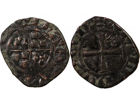 VICOMTÉ DE LIMOGES  JEAN III DE BRETAGNE - DENIER 1301 / 1339