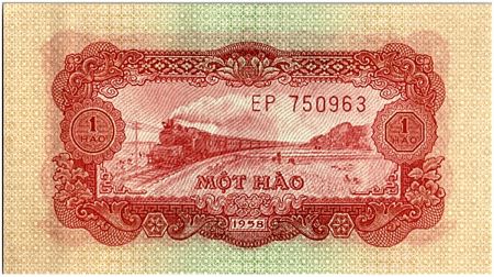 Vietnam 1 Hao,  Armoiries - Train - 1958 - P.68