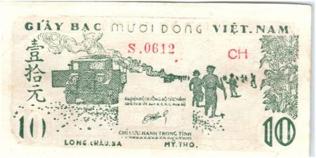 Vietnam 10 Dong Ho Chi Minh, soldats - Travailleurs 1952 Série CH S.012