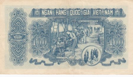 Vietnam 100 Dong Ho Chi Minh - Ouvriers - 1951 - TTB - P.62b