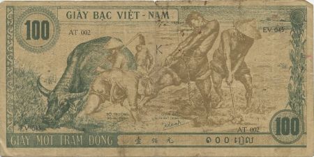 Vietnam 100 Dong Ho Chi Minh - Paysans, boeuf