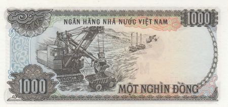 Vietnam 1000 Dong 1987 - Ho Chi Minh, Extraction minière