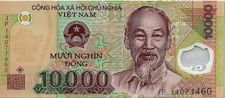 Vietnam 10000 Dong Ho Chi Minh - Plateforme pétroliere 2014 - Polymer - Neuf