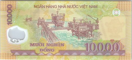 Vietnam 10000 Dong Ho Chi Minh - Plateforme pétroliere 2015