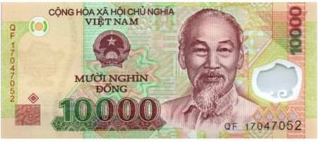 Vietnam 10000 Dong Ho Chi Minh - Plateforme pétroliere 2017 Polymer