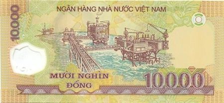 Vietnam 10000 Dong Ho Chi Minh - Platerforme 2009