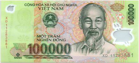 Vietnam 100000 Dong Ho Chi Minh - Temple Van Mieu 2011