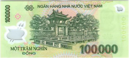 Vietnam 100000 Dong Ho Chi Minh - Temple Van Mieu 2011