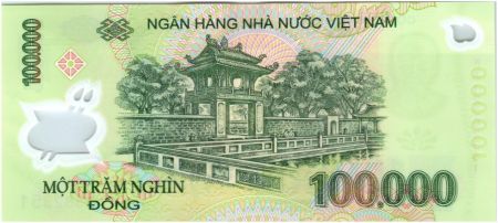 Vietnam 100000 Dong Ho Chi Minh - Temple Van Mieu 2012