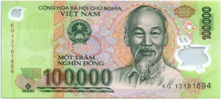 Vietnam 100000 Dong Ho Chi Minh - Temple Van Mieu 2013