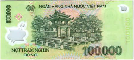 Vietnam 100000 Dong Ho Chi Minh - Temple Van Mieu 2013