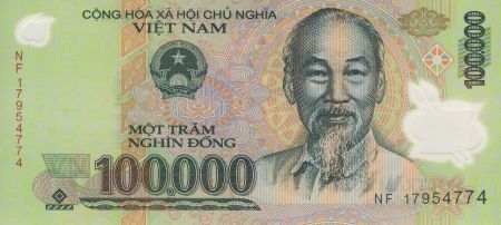 Vietnam 100000 Dong Ho Chi Minh - Temple Van Mieu 2017 - Polymer - Neuf