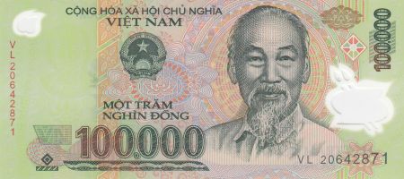 Vietnam 100000 Dong Ho Chi Minh - Temple Van Mieu 2020 - Polymer