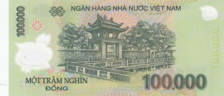 Vietnam 100000 Dong Ho Chi Minh - Temple Van Mieu 2020 - Polymer