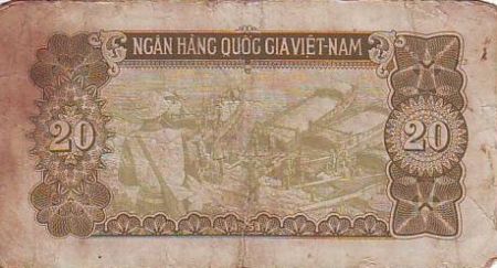 Vietnam 20 Dong Ho Chi Minh - Soldats, bateaux