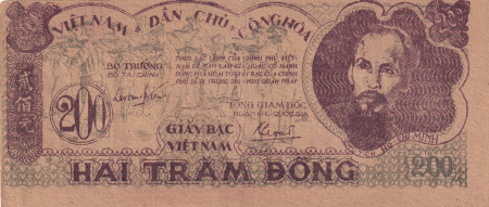 Vietnam 200 Dong - Ho Chi Minh - ND (1950) - Série RH017
