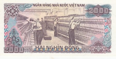 Vietnam 2000 Dong 1988 - Ho Chi Minh, Industrie textile