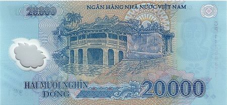 Vietnam 20000 Dong Ho Chi Minh - Temple 2014 Polymer - Neuf