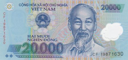 Vietnam 20000 Dong Ho Chi Minh - Temple 2014 Polymer - Neuf