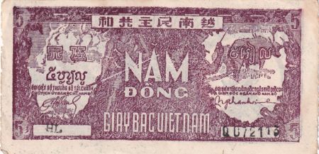 Vietnam 5 Dong - Ho Chi Minh - ND (1948) - Lettre HL-Q072113