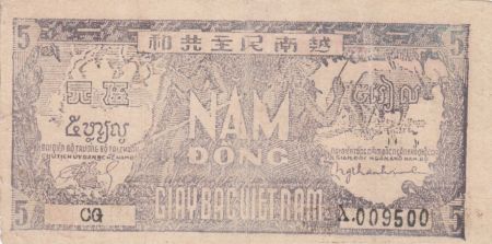 Vietnam 5 Dong Ho Chi Minh - 1948 - P.17a  Série CG