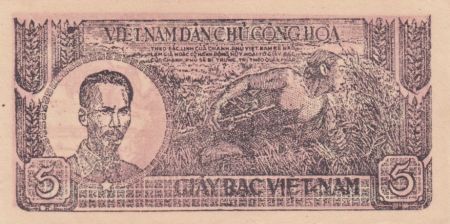 Vietnam 5 Dong Ho Chi Minh - 1948 - P.18a sans filigrane