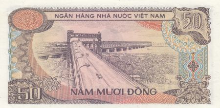 Vietnam 50 Dong 1985 - Ho Chi Minh, pont Thang Loing