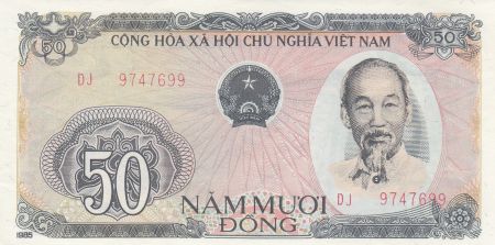 Vietnam 50 Dong 1985 - Ho Chi Minh, pont Thang Loing