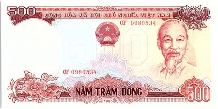 Vietnam 500 Dong, Ho Chi Minh - Usine de ciment - 1985 - P.99