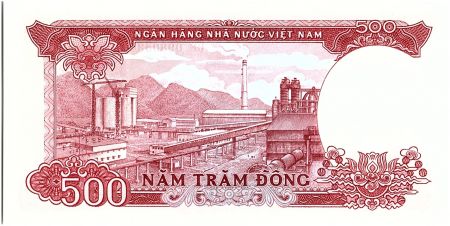 Vietnam 500 Dong, Ho Chi Minh - Usine de ciment - 1985 - P.99