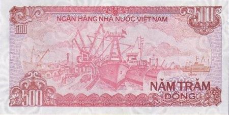 Vietnam 500 Dong Ho Chi Ming - Bateaux et docks