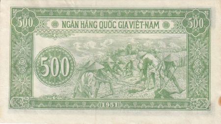 Vietnam 500 Dong Ho Chi Minh, soldats - 1951 Série AC