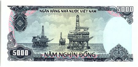 Vietnam 5000 Dong, Ho Chi Minh - Plateformes pétrolières - 1987 - P.104