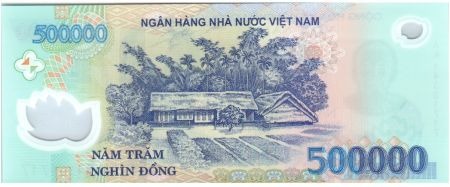Vietnam 500000 Dong Ho Chi Minh - Maison, champs - 2014 Polymer