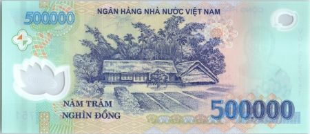 Vietnam 500000 Dong Ho Chi Minh - Maison, champs - 2015