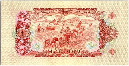 Vietnam du Sud 1 Dong,  Bateaux - Récolte - 1966 - P.40