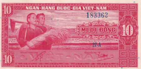 Vietnam du Sud 10 Dong - Agriculture - ND (1962) - P.5