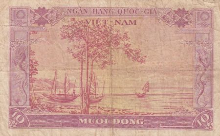 Vietnam du Sud 10 Dong Poisson - Bateaux - 1955 - TB+ - P.3