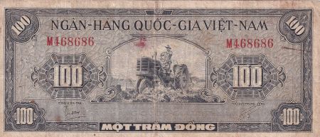 Vietnam du Sud 100 Dong - Agricutlure - Paon - ND (1955) - P.8