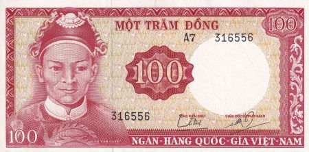 Vietnam du Sud 100 Dong - Le Van Duyet - ND (1966) - Série A.7 - P.19b