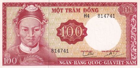 Vietnam du Sud 100 Dong - Le Van Duyet - ND (1966) - Série H.4 - P.19b