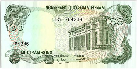 Vietnam du Sud 100 Dong, Banque centrale - 1970 - P.26