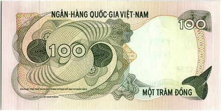 Vietnam du Sud 100 Dong, Banque centrale - 1970 - P.26
