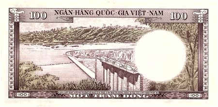 Vietnam du Sud 100 Dong, Batiment - Barrage - 1966 - P.18
