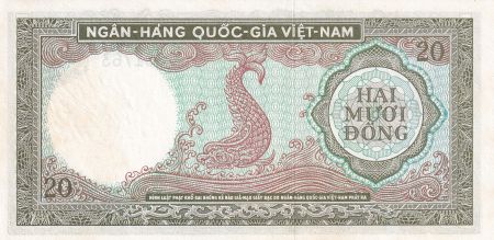 Vietnam du Sud 20 Dong - Poisson - ND (1964) -  Série J.6 - P.16