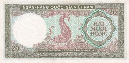 Vietnam du Sud 20 Dong - Poisson - ND (1964) -  Série T.6 - P.16