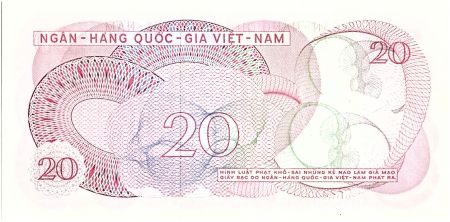 Vietnam du Sud 20 Dong, Banque centrale - 1969 - P.24