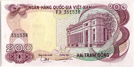 Vietnam du Sud 200 Dong, Banque centrale - 1970 - P.27