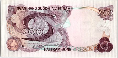 Vietnam du Sud 200 Dong, Banque centrale - 1970 - P.27