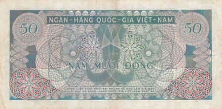 Vietnam du Sud 50 Dong - Banque centrale - 1969 - Série B.19 - P.25